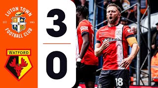 Luton 30 Watford  Highlights [upl. by Sopher264]