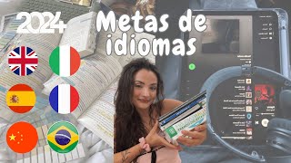 METAS DE IDOMAS 2024  Como eu vou estudar 6 línguas [upl. by Anders]