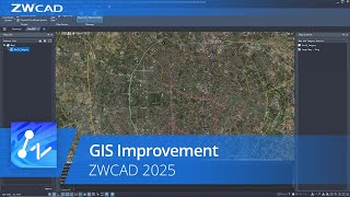 ZWCAD 2025 Official  GIS Improvement [upl. by Jackelyn]