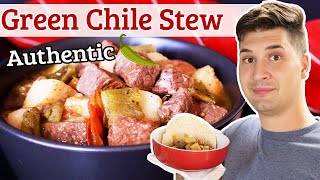 Authentic Hatch Valley New Mexican Green Chile Stew  Onehour Instant Pot Recipe [upl. by Thadeus]