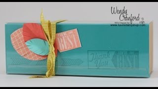 Stampin Up Tag a Box Convention Make and Take [upl. by Crawley237]