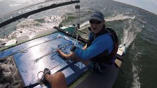 Nacra Inter 20  Downwind spinnaker run [upl. by Schonfield]