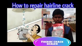 How to repair hairline crack on rcc slab [upl. by Lilhak]