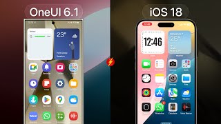 iOS 18 vs OneUI 61  APPS ANIMATIONS [upl. by Erida]