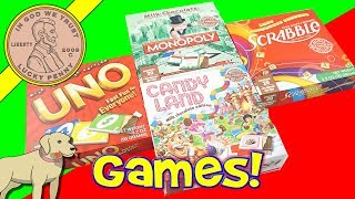 How To Play The Chocolate Board Games  UNO  Scrabble  Candy Land amp Monopoly [upl. by Tsan]