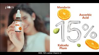 Plum 15 Vitamin C Serum  Your everyday glow routine with Mithila Palkar [upl. by Lebyram]