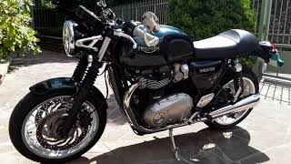 Triumph Thruxton 1200 2018Vance amp Hines France présentation [upl. by Ronaele509]