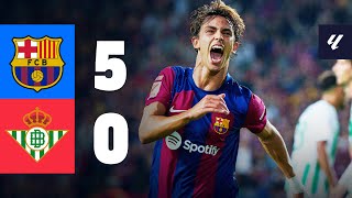 BARÇA 50 BETIS  LALIGA 202324 MD5 [upl. by Nasus]