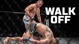 The Greatest UFC WALK OFF KNOCKOUTS 😡 [upl. by Nylcsoj]