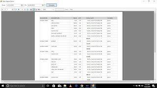 Sales Report using VBNet RDLC Tagalog [upl. by Einahpehs]