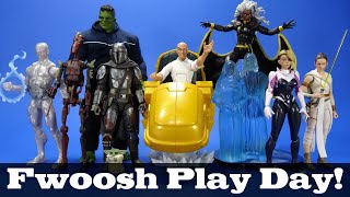 Fwoosh Play Day Customs 3D Prints Third Party and Official Items for a 6inch Display 030520 [upl. by Vey]