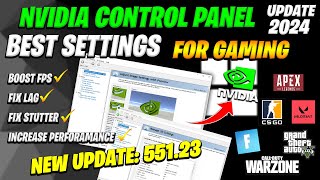 Nvidia Control Panel Latest Update 55123  Best Nvidia 55123 Settings amp Optimizations For Gaming [upl. by Pytlik]