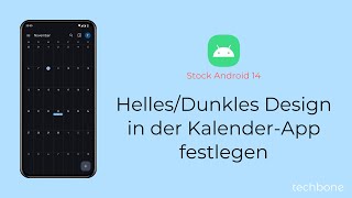 Helles oder dunkles Design in der KalenderApp festlegen Android 14 [upl. by Yasui]