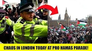 CHAOS In London As PRO HAMAS Clash With Police amp Israel Supporters [upl. by Ax]