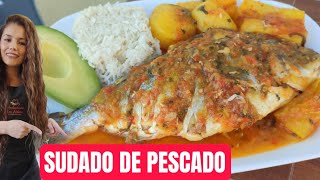 Cómo hacer un SUDADO DE PESCADO🐠 COLOMBIANO A LA CRIOLLA 🍅🥑 [upl. by Enilamme813]