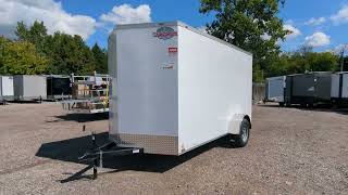 2024 Cargo Mate 6x12 Enclosed Cargo Trailer  AAA Trailer  Howell MI [upl. by Arihs]