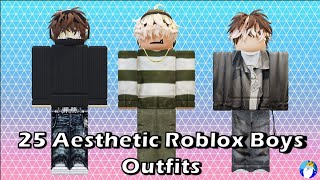 25 Aesthetic Roblox Boys Outfits [upl. by Bellanca]