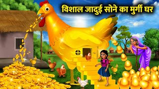 विशाल जादुई सोने का मुर्गी घर।Vishal jaadui sone ka murgi ghr।magical gold hen moral story in Hindi [upl. by Rozelle700]