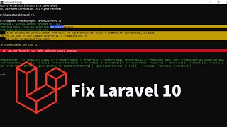 Failed to download laravellaravel from dist The zip extension and unzip7z commands are both miss [upl. by Chloette626]