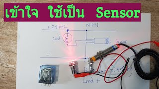 การต่อ พร็อกซิมิตี้เซนเซอร์ ชนิด NPN และ PNP Proximity Sensor [upl. by Nogras]