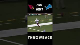 The GREATEST Wide Receiver Debut in NFL History Cardinals vs Lions Week 1 2003 [upl. by Forrest]