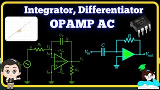 To Study OPAMP Integrator Differentiator Practical OPAMP AC [upl. by Jenda]