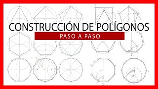 😱 POLÍGONOS REGULARES dibujo técnico 🤤 Recopilación de todos los métodos inscritos y según el lado [upl. by Dolphin]