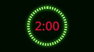 2 Minute Timer  Neon Progress Bar [upl. by Suivatnad]