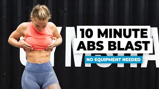 10 MINUTE ABS WORKOUT  Morgan Rose Moroney [upl. by Ahsenek]