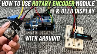 How to use Rotary Encoder KY040 Module with Arduino  128x32 I2C OLED Display  English Subtitle [upl. by Onitselec]