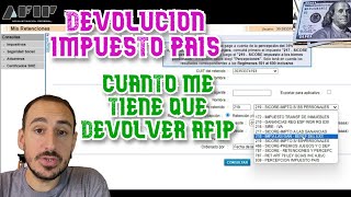 Devolucion Impuesto Pais Cuanto me tiene que devolver la AFIP [upl. by Sternlight]