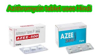 Azee tablet 500mg250mg Azithromycin [upl. by Yojal]