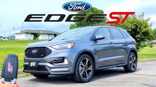 Gray 2021 Ford Edge ST LINE Review  MacPhee Ford [upl. by Fae]