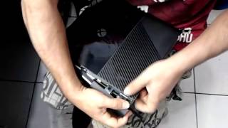 DESMONTANDO XBOX 360 SUPER SLIM NOVO MODELO 1538 062013 [upl. by Ynohtnaed]