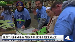 Volunteers add finishing touches to Rose Parade floats [upl. by Modesta892]