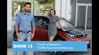 BMW i3 BEV trunk extension  Kofferraumerweiterung [upl. by Assiren]