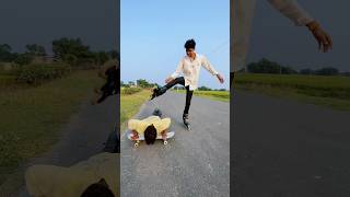 Skating Stunt Showcase Unbelievable Power Slides Revealed 🛼🔥 skating rollerskating shorts [upl. by Lidda458]