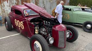 Hot Rods at Goodwood 2021 early Saturday track runs full volume  pit walk [upl. by Shulock]