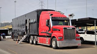 Rare IVECO Powerstar 7800 leaves Sydney Motorsport Park [upl. by Eekorehc]