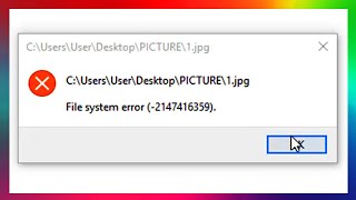 How to fix file system error in windows 10 8 and 7 [upl. by Damon]