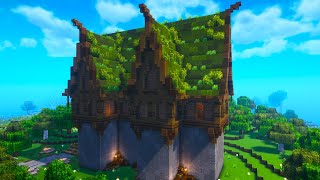 Epic Overgrown Medieval House Minecraft Timelapse [upl. by Oza711]