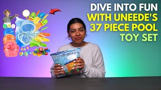 Dive Into Fun with UNEEDEs 37 Piece Pool Toy Set [upl. by Merry]