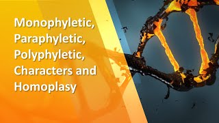 Monophyletic Paraphyletic Polyphyletic Characters and Homoplasy Lesson 5 Miller Harley [upl. by Drwde303]