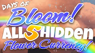 All 5 Hidden Flower Event Currency  Days of Bloom Sky Children of the Light nastymold [upl. by Magan539]