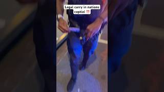 Carrying Firearm in washington dc 🏛️foryoulikeshareviralvideoviralsubscribeshortsgunlife [upl. by Linnell]