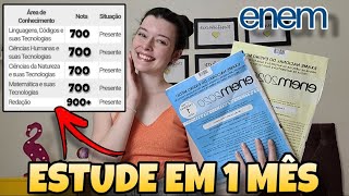 COMO ESTUDAR PARA O ENEM 2023 EM 1 MÊS l O que estudar em 1 mês o Enem [upl. by Nyrb]