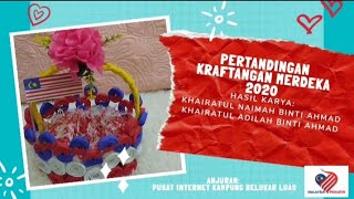 Kraftangan Bendera Malaysia Sarang Telur amp Kotak [upl. by Buckden]