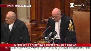 Sentenza Mediaset  Cassazione conferma la condanna a Berlusconi [upl. by Kcirrag]