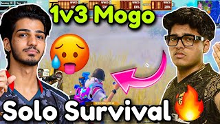 🇮🇳 ZGOD Shocking 1v3 MOGO🥵🔥 Solo Survival 👑 [upl. by Bowlds]