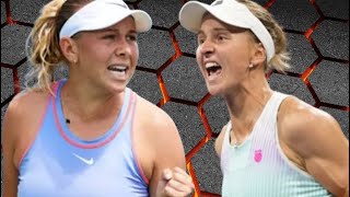 Liudmila Samsonova vs Amanda Anisimova  Australian Open 2024 [upl. by Aicenat]